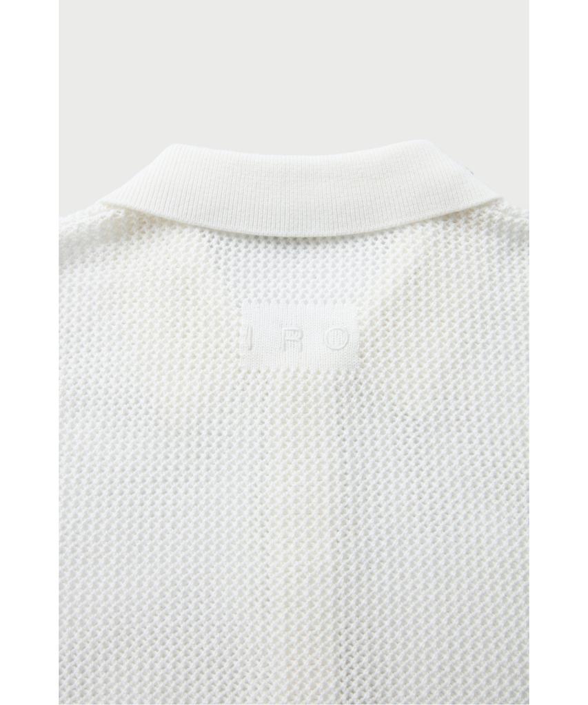 IRO Bracio Mesh Texture Short Sleeve Knit Irwam26017Whx