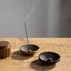 Nousaku Kikuwari Incense Dish Black Tea 330062 - [Brass]