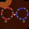 2Pcs Spider web Halloween Bat Handmade Bead Bracelets BFF Bracelets Couple Bracelets Gift for Family