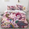Mandala Duvet Cover Set Boho Style Horse Pattern Chic Polyester Comforter Cover King Twin Size for Teens Adults Kids Bedding Set