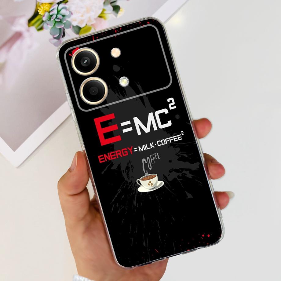 For Xiaomi Poco M6 Pro 4G 5G Poco X6 Pro x6 Neo Phone Case Clear Soft TPU Silicone Back Cover Cool Cartoon Girly Fashion Bumper