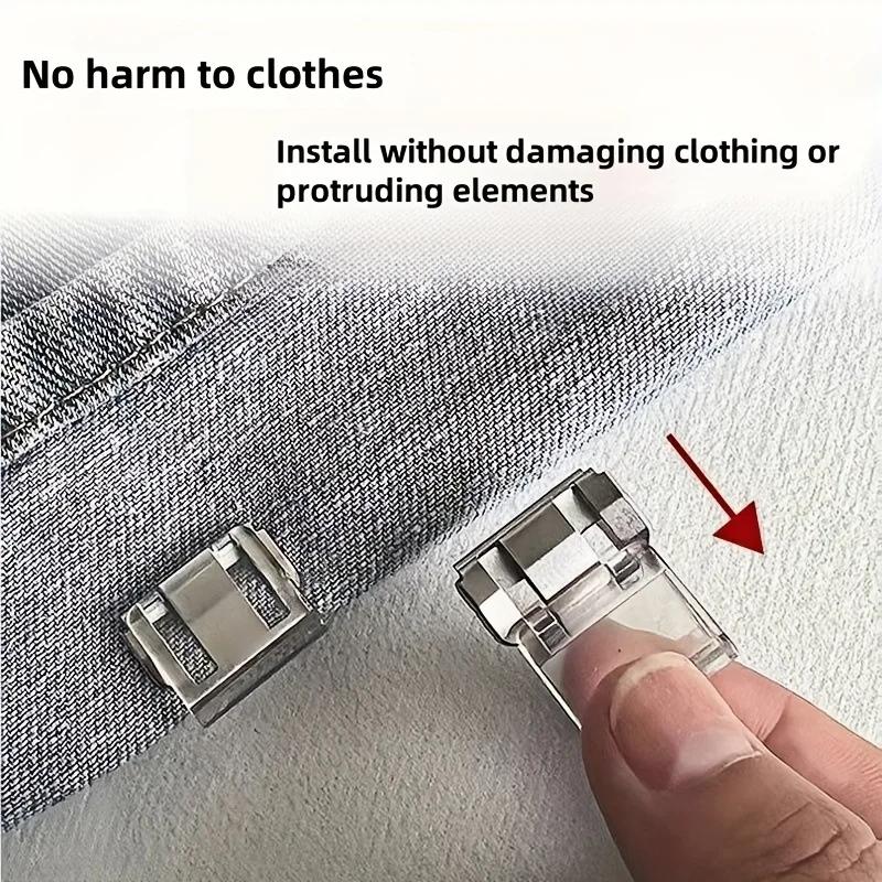 Невидимые зажимы для брюк, DIY зажимы для подгиба брюк, Невидимые короткие зажимы для брюк, 2/4/6/10/20 шт. для противоскользящих фиксаторов подола брюк,