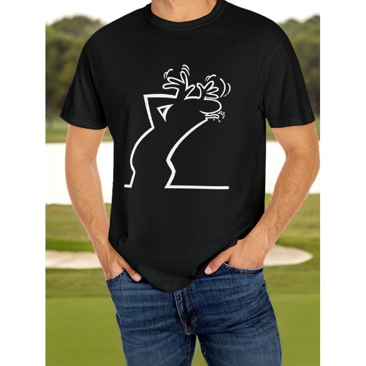 Casual Short-Sleeve Round-Neck Tops for Men in Summer.