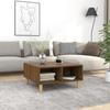 VidaXL Coffee Table Brown Oak 60x60x30 Cm Chipboard, Brown, Tabletop, 13.7kg