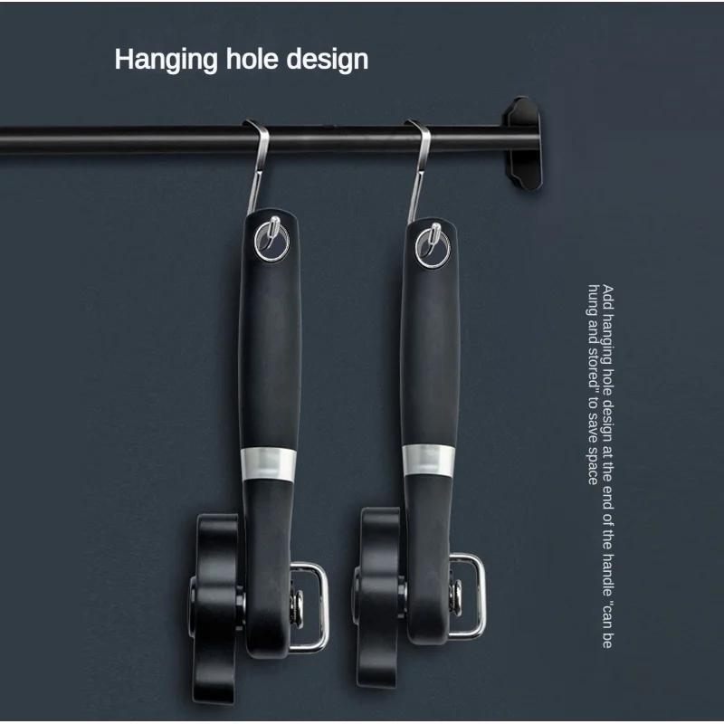 Safe Cut Can Opener, Smooth Edge Can Opener Handheld, Food Grade Stainless Steel Cutting Can Opener for Kitchen & Restaurant