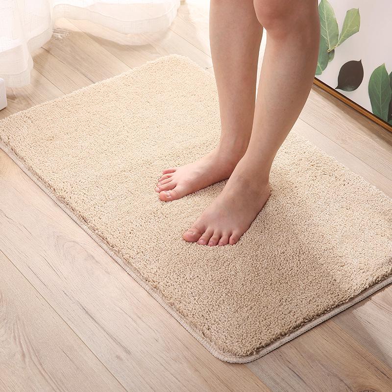 High-Pile Non-Slip Water-Absorbing Floor Mat for Kitchen & Bathroom