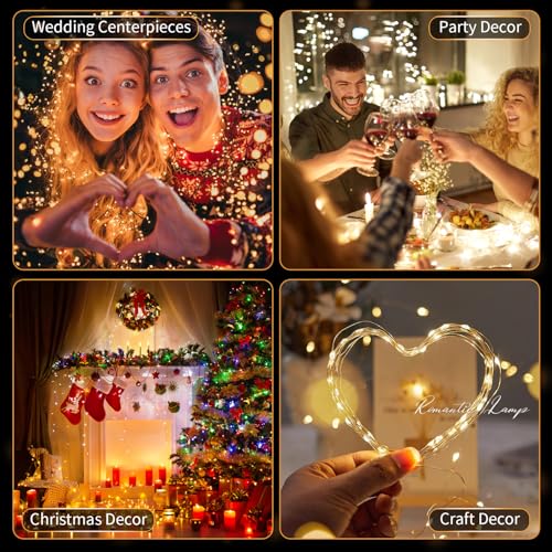 20pcs Battery waterproof LED small lantern 7 feet 20 lights three modes warm white flashing string lights, wedding party Christmas decoration lights