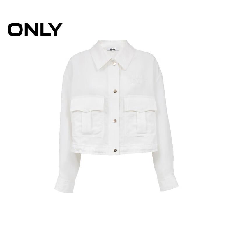 Only Женская свободная укороченная куртка в стиле utility с лацканами