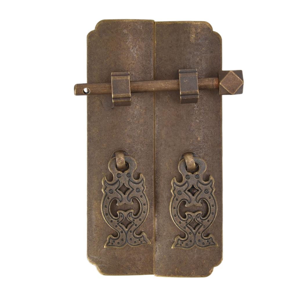 Китайская антикварная латунная ручка Ретро Изысканная Легкая установка Восточные ручки для шкафа для