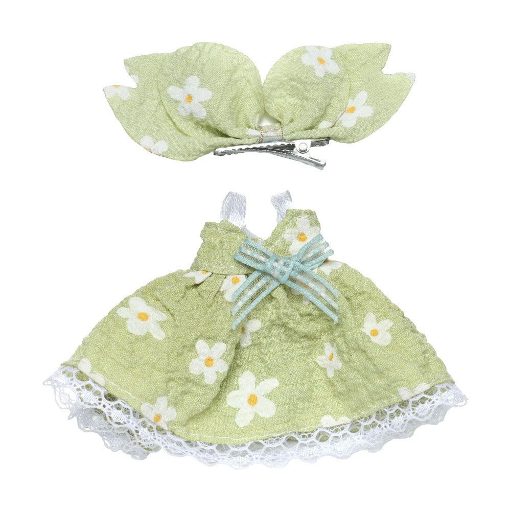 16CM Doll Clothes Suit Lace Princess Dress Headwear Cute Hoodies Skirt Overall Vest Hat OB11 Clothes Outfit 1/8BJD Accessories