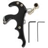 Outdoor Metal 4 Finger Archery Bow Release Thumb Trigger Gripper Hunting AccessoriesBlack