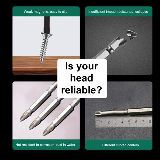 6/8Pcs High-Magnetic Screwdriver Drill Bit Set Rust-Resistant Universal Versatile Usage Strong Durability Anti-Slip Drill Bit Kit