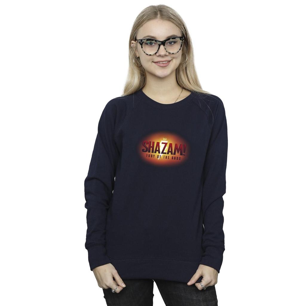 DC Comics Womens/Ladies Shazam Fury Of The Gods 3D Logo Flare Sweatshirt