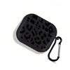 Текстурированный чехол-накладка для беспроводных наушников 1/2/3/4 поколения с ярким леопардовым принтом и амортизацией