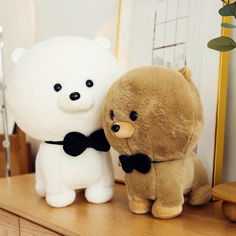 Милая плюшевая игрушка для собак породы бишон фризе, мультяшная машина для ловли животных, кукла-подушка для девочек, подарки