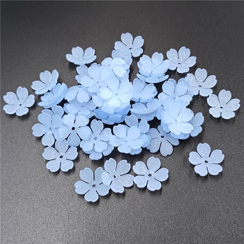 50 шт. DIY теплых цветов, материалы для ручной работы, 5 лепестков, серьги, букет, изготовление украшений, отдел для хранения, матовые аксессуары, бусины