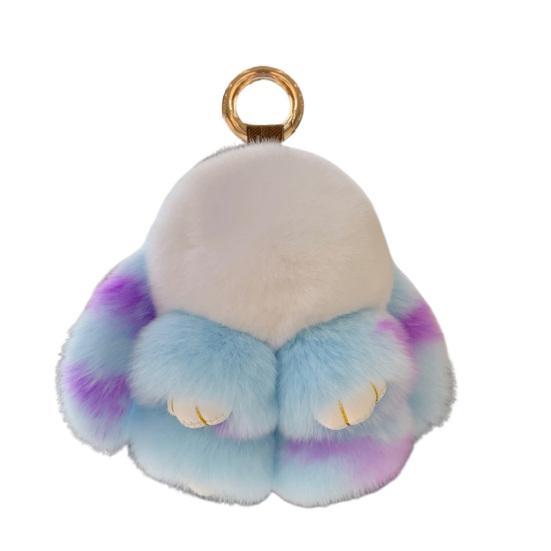 Плюшевый кролик, супер милый кролик, мягкая подвеска из искусственного меха, кукла, плюшевая игрушка