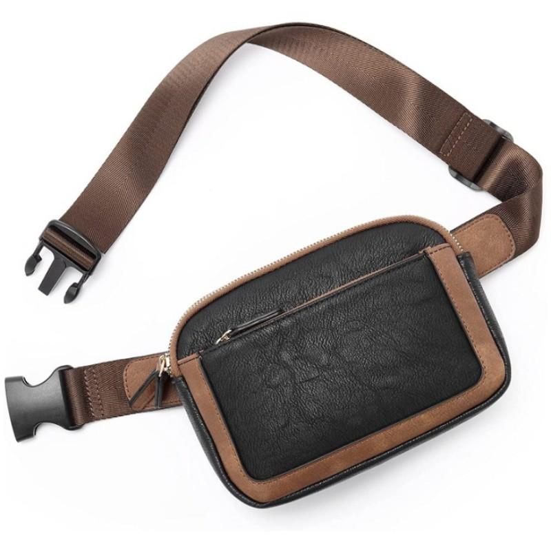 НОВЫЙ Женский поясной кошелек из ПУ Повседневный Crossbody Нагрудная сумка Модный Унисекс Сумка на бедро Дорожная Водонепроницаемая Поясная сумка Спортивная сумка Карман