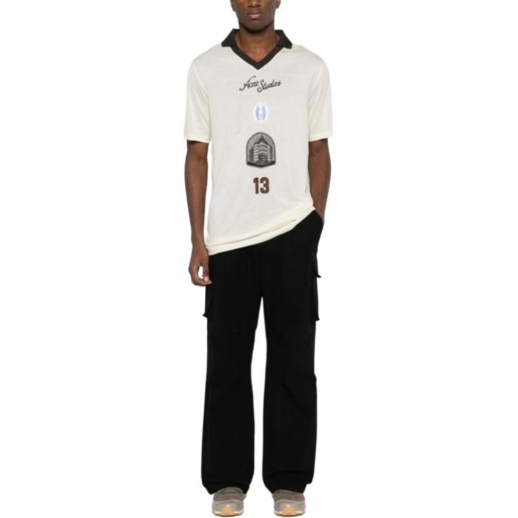 Acne Studios Logo Jersey BL0382IVORYWHITE