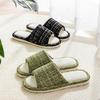 Linen Slippers Women's New Home Slippers Couple Home Four Seasons Open Mop Silent Floor Mop