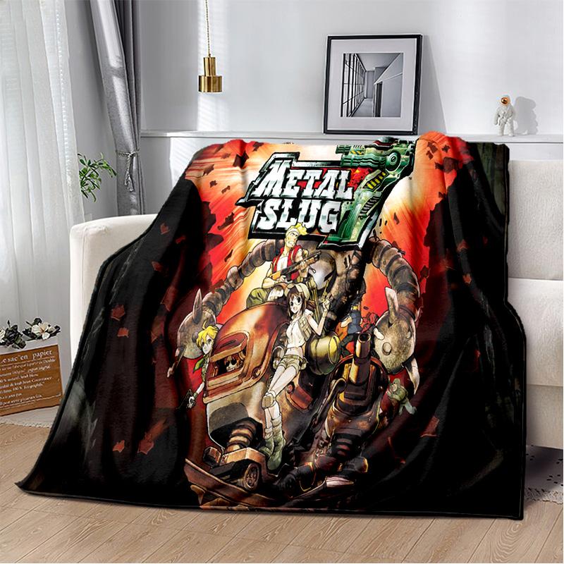 Classic Retro Game Metal Slug Gamer Soft Plush Blanket,Flannel Blanket Throw Blanket for Living Room Bedroom Bed Sofa Picnic Kid