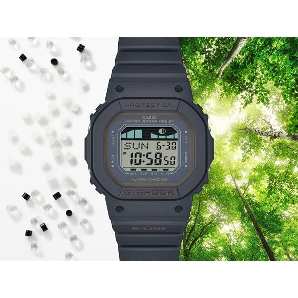 Casio G-SHOCK GLX-S5600-1JF [G-SHOCK Sports Line G-LIDE Smaller Thiner Model] Квадратные часы черного цвета