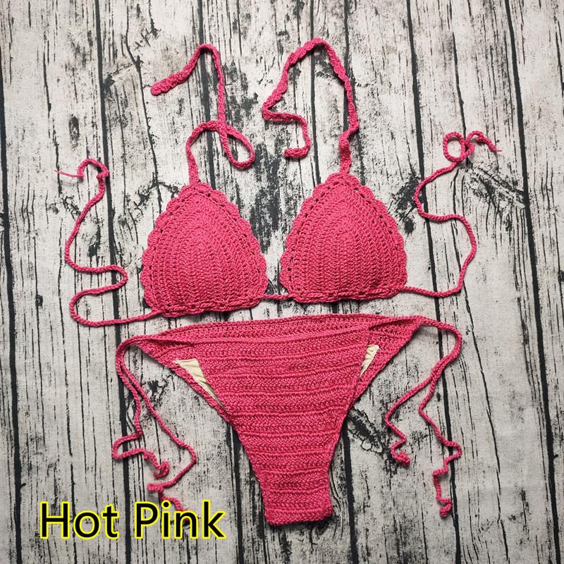 Wish Ebay Hot Item Handmade Crochet Bikini Set Sexy Swimsuit