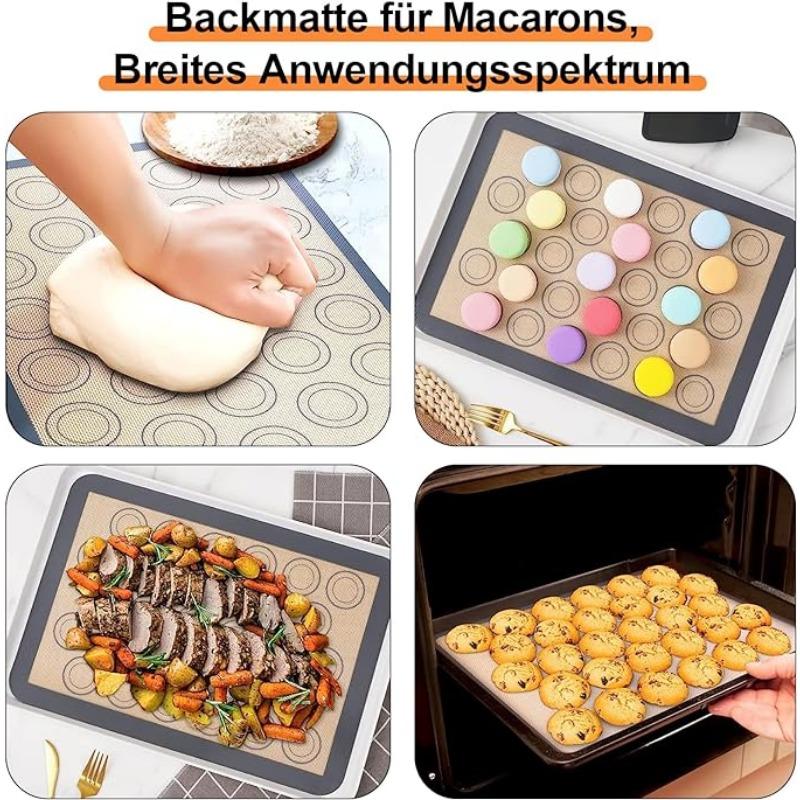 Многоразовые силиконовые коврики для выпечки, антипригарные противни, подложки для духовки, приспособления для выпечки печенья/хлеба/макарон, кухонные принадлежности для выпечки
