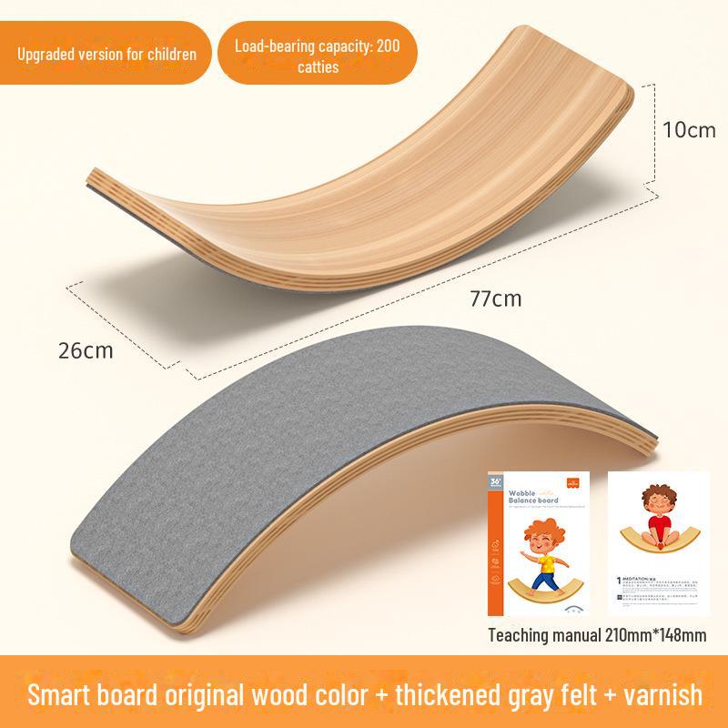 CPC Wooden Indoor Sensory Training Seesaw for Children's Balance - Interactive Double Bending Toy