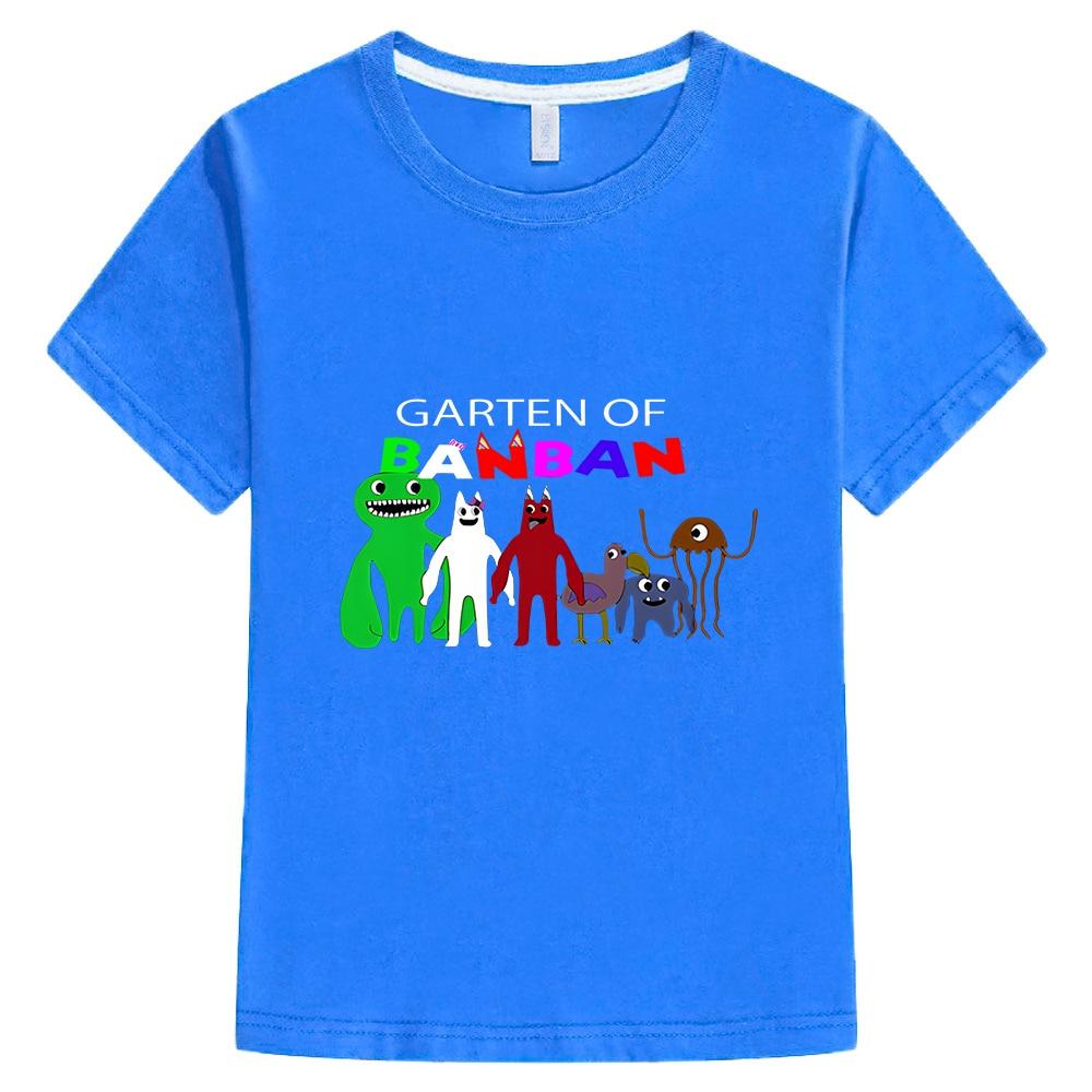 Garden of Banban Game T Shirt Kids 100%Cotton Boy Girl Summer Short-Sleeved T-shirts Girls Clothes T Shirt for Kids Boy 10 Years Anime Cartoon T-shirt