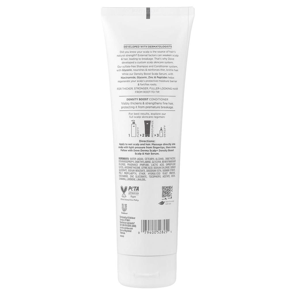 DOVE Derma Scalp, Кондиционер для увеличения густоты волос, 9 жидких унций