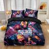 3pcs K-pop D-Demon H-Hunters Duvet Cover Multi Size Bedroom Dormitory Holiday Bedding Decoration, Machine Washable