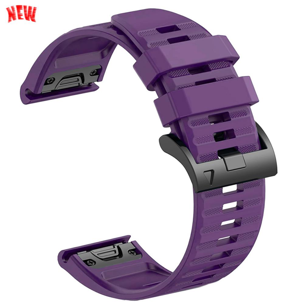 22 мм 26 мм Силиконовый спортивный ремешок QuickFit для Garmin Epix PRO instinct 3 Quatix/DELTA/TACTIX/Fenix 6XPro 7 E 8pro 5XPlus Браслет