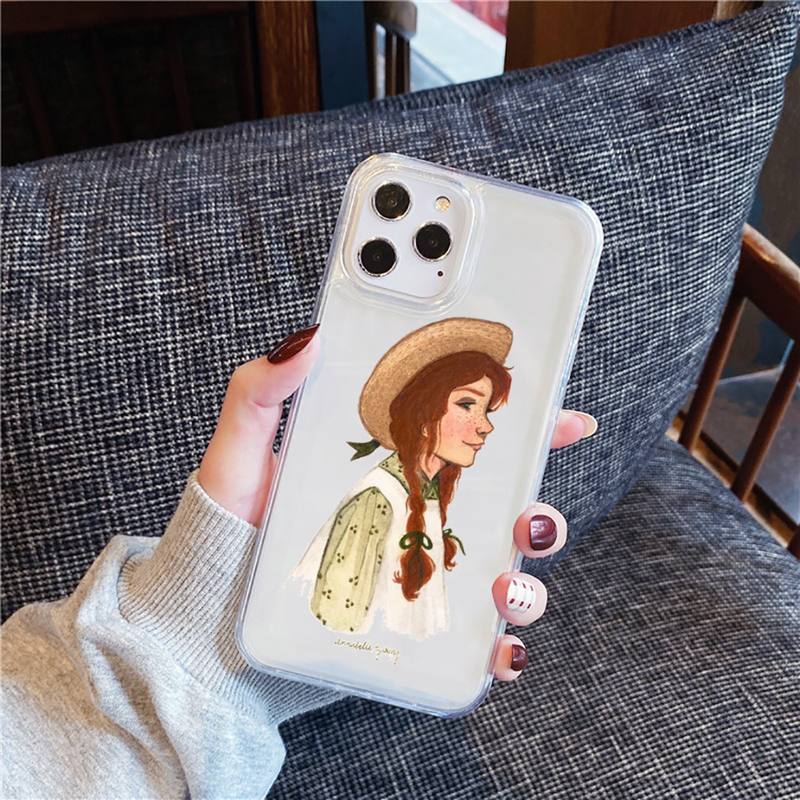 Anne of Green Gables Phone Case For Iphone 13 12 11 Mini X Xs Xr Pro Max 8 7 6s 6 Plus Transparent Soft