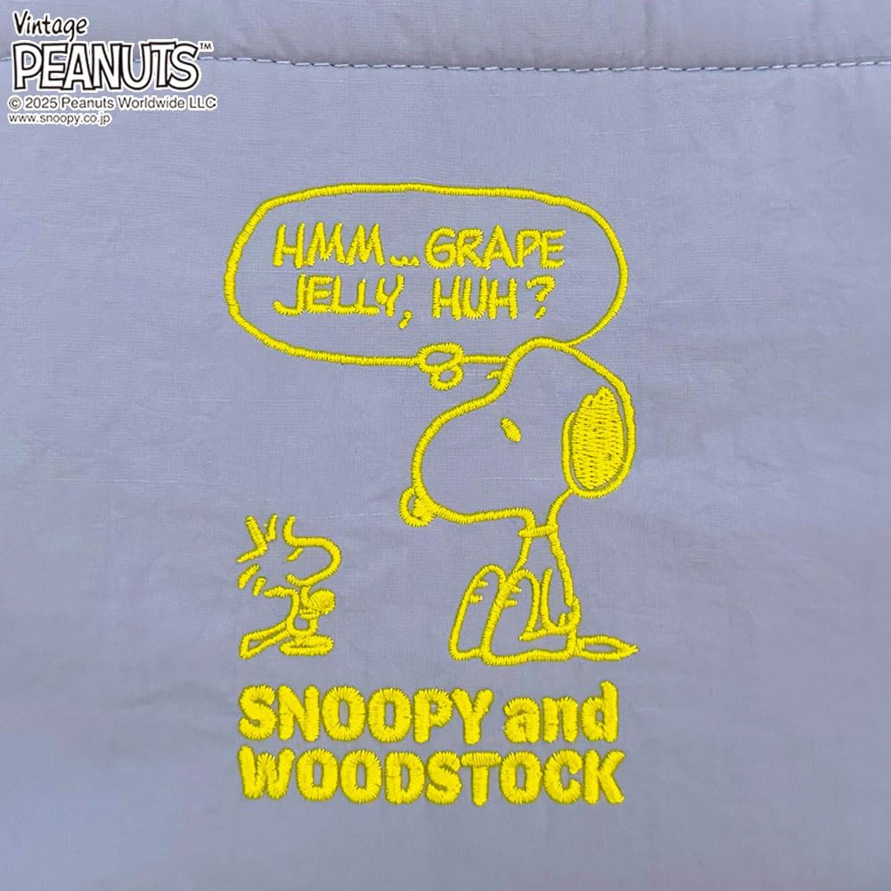 Сумка-почтальон Rootote Snoopy, Моющаяся, Легко охлаждающая, IP Термо-хранитель, Сумка-мессенджер, Peanuts-0E 8428 (04 Виноградное желе)