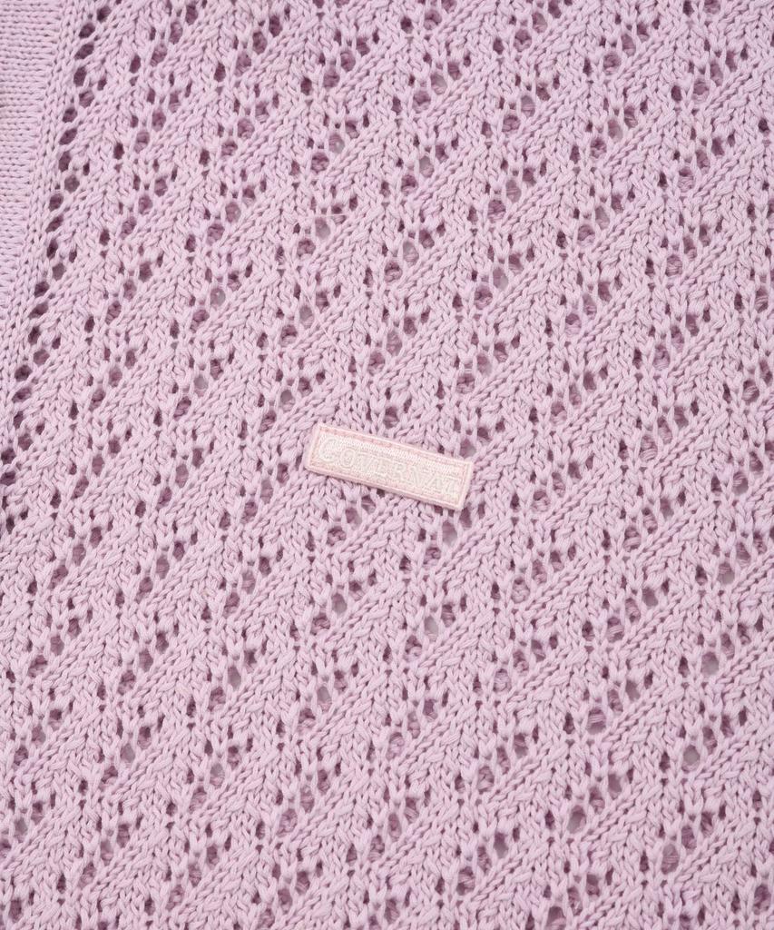 COVERNAT Small Authentic Crochet Collar Half Knit Light Purple
