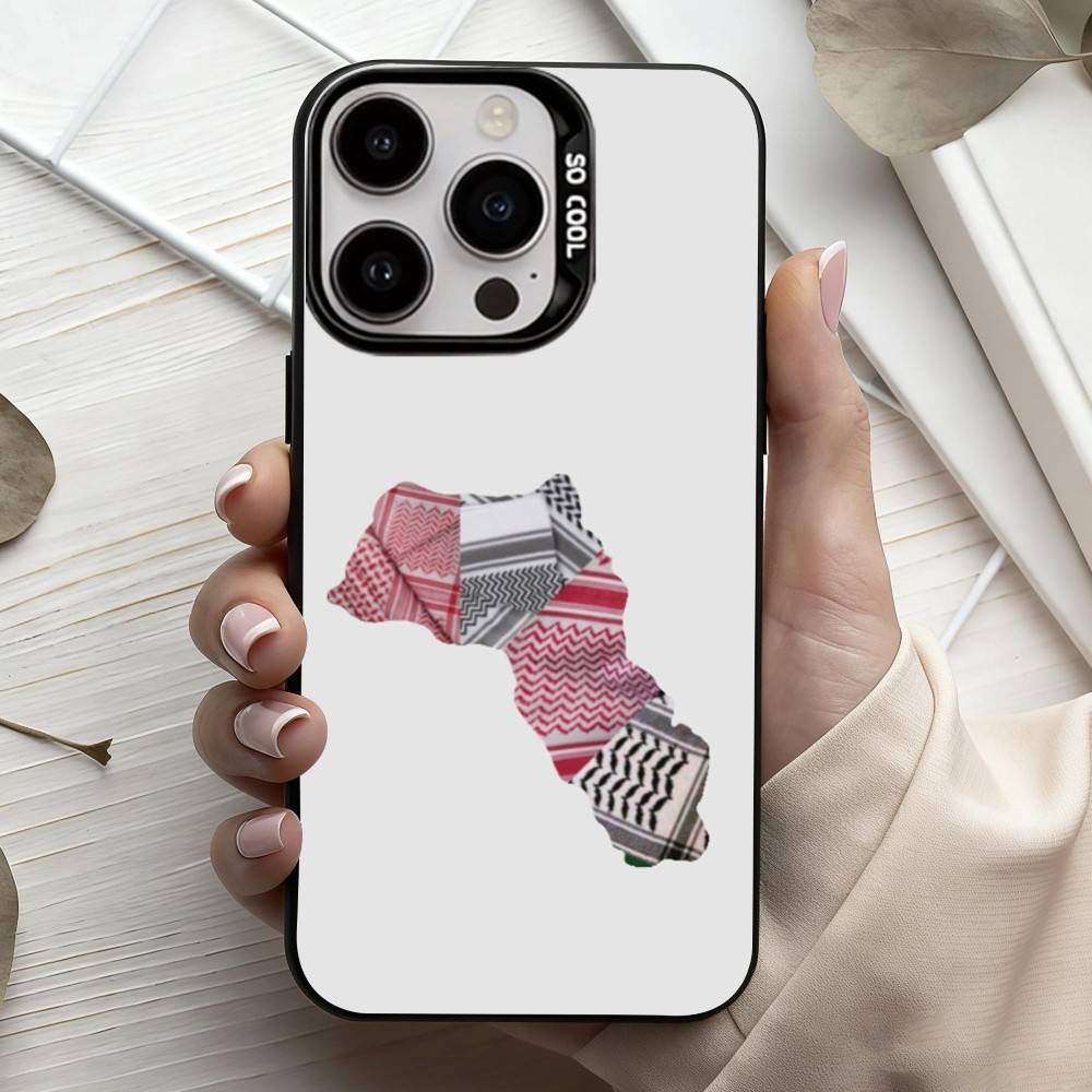 Kurdistan Flag M-Mobile Phone Case For iPhone17,16,15,14,13,12,11 Plus,Pro Max Black Candy Silver Plated Cover