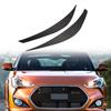 Soft Carbon Fiber Headlight Eyebrow Trim Sticker For Hyundai Veloster 2011-2017