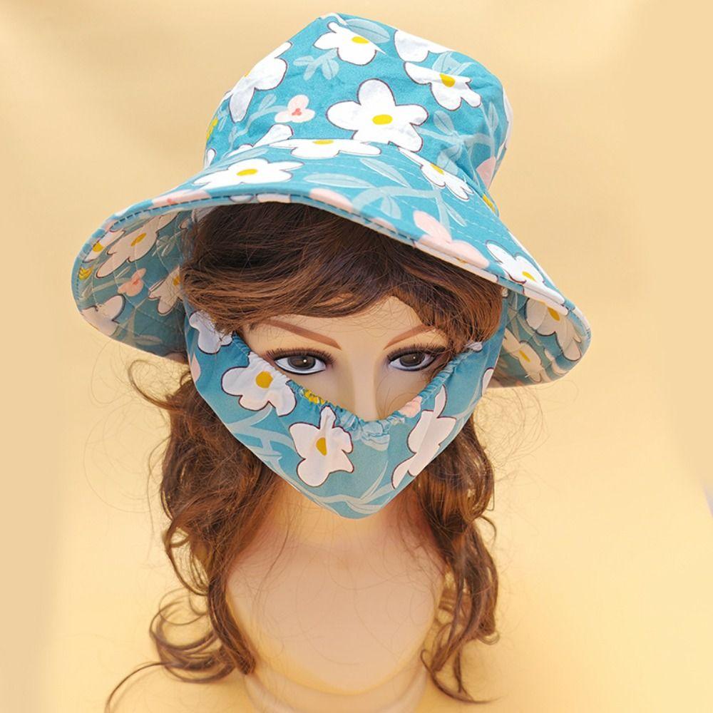 Защита шеи, анти-УФ-защитная крышка для сбора чая, пылезащитная маска, шляпа рыбака, шляпа с цветком, солнцезащитный крем, шляпа на открытом воздухе
