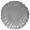 TAMAKI Flower Diameter X Depth X Height Microwave and Dishwasher Plate, Kiln-Varnished, Gray, 23.5cm 23.5cm 4.9cm, Safe, T-931073
