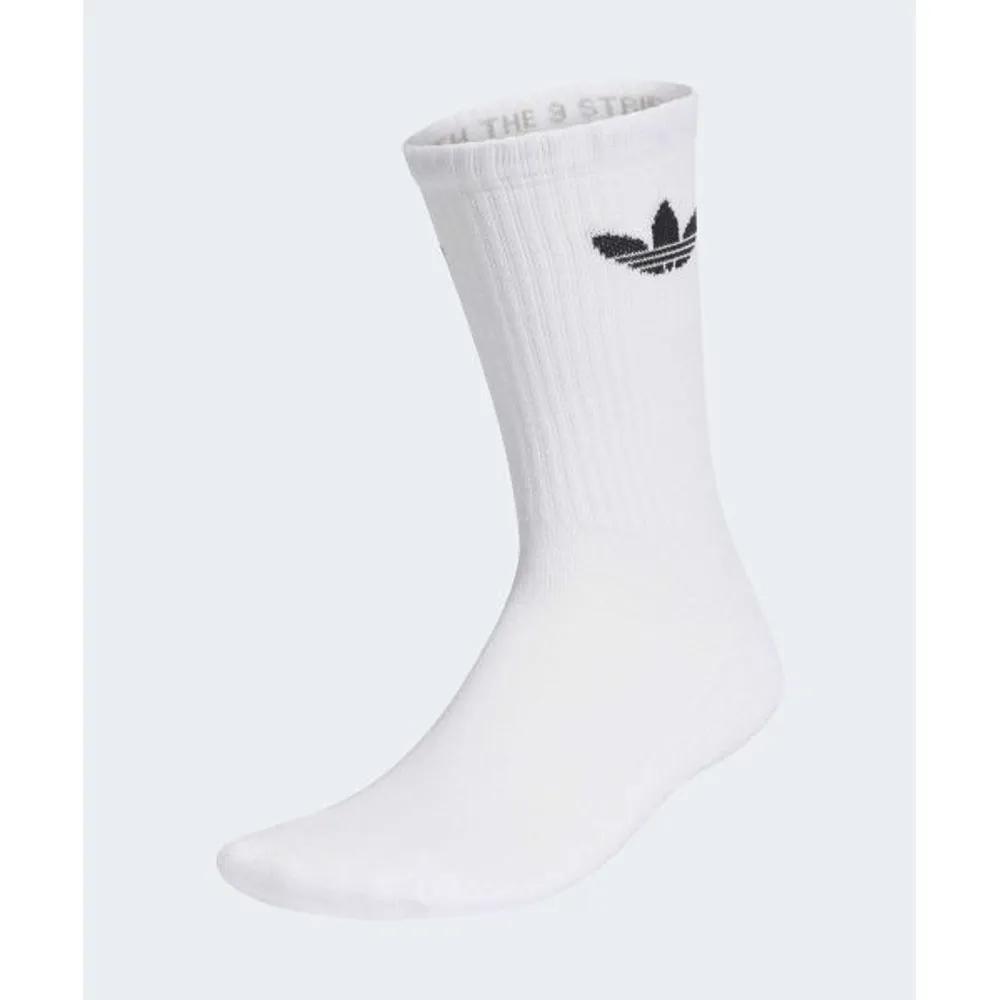 adidas Trefoil Crew Sock Cushion Pair - White KE1340 5870527