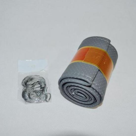 DIY искусственная кожа рулевое колесо автомобиля авто протектор чехол с комплектом игольной нити