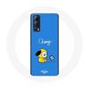 Case for Vivo Y72 Bangtan BTS BT21 Chimmy Jimin Blue Background