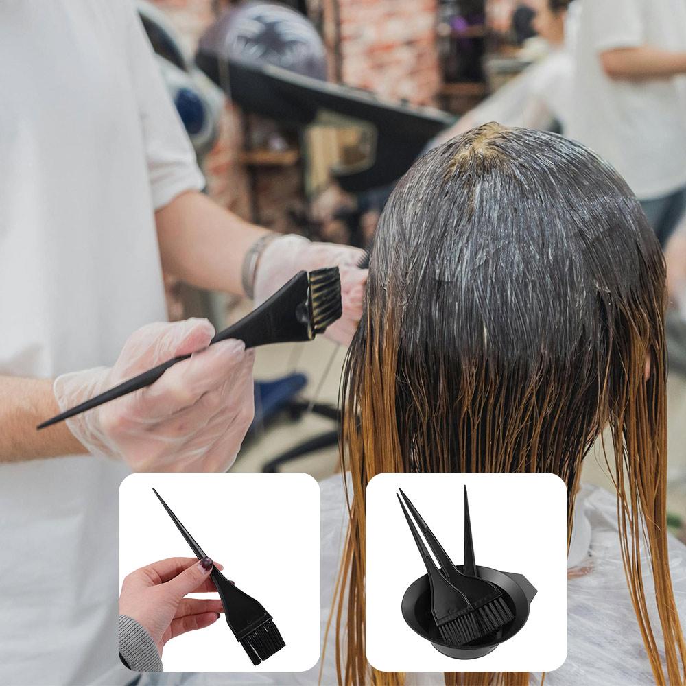 4Pcs/Set Hair Coloring Hair Color Dye Bowl Stirring Brush Hair Dye Tools  for Hair Coloring