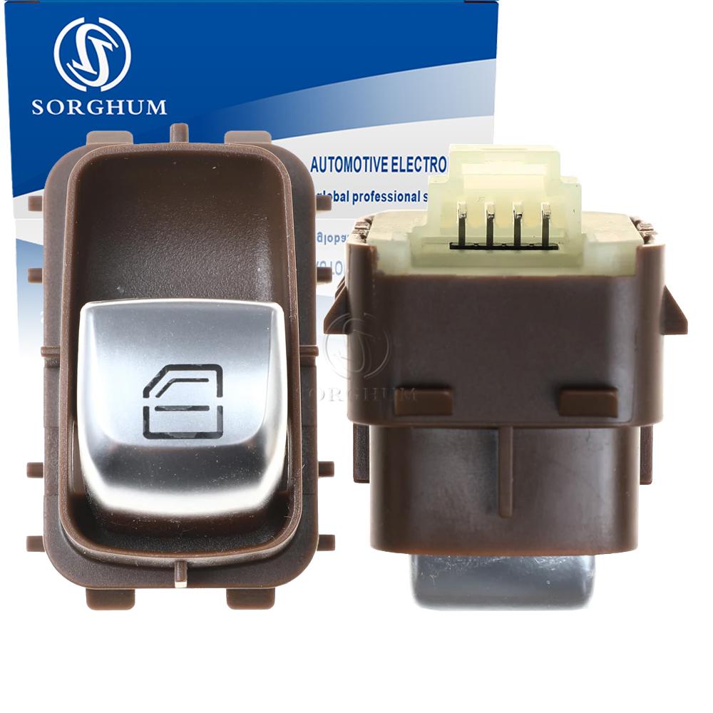 SORGHUM A2139054803 A2229051904 Black Beige Brown Master Window Switch Single Button For Mercedes Benz E Class W213 W222 W447