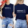 Meditation Yoga Yogi Lotus Lotus Flower Tshirt Heavily Meditated Namaste Yogi Wounisex Shirt Oversized T Shirt Vintage Clothes Tops