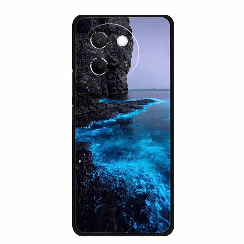 Для Vivo V40 Lite 5G Чехол V 40 lite Чехол для телефона Волк Черный Силиконовый Мягкая Задняя Крышка Для Vivo V30E 5G Чехол V 30 E Сумка 6.78" Корпус