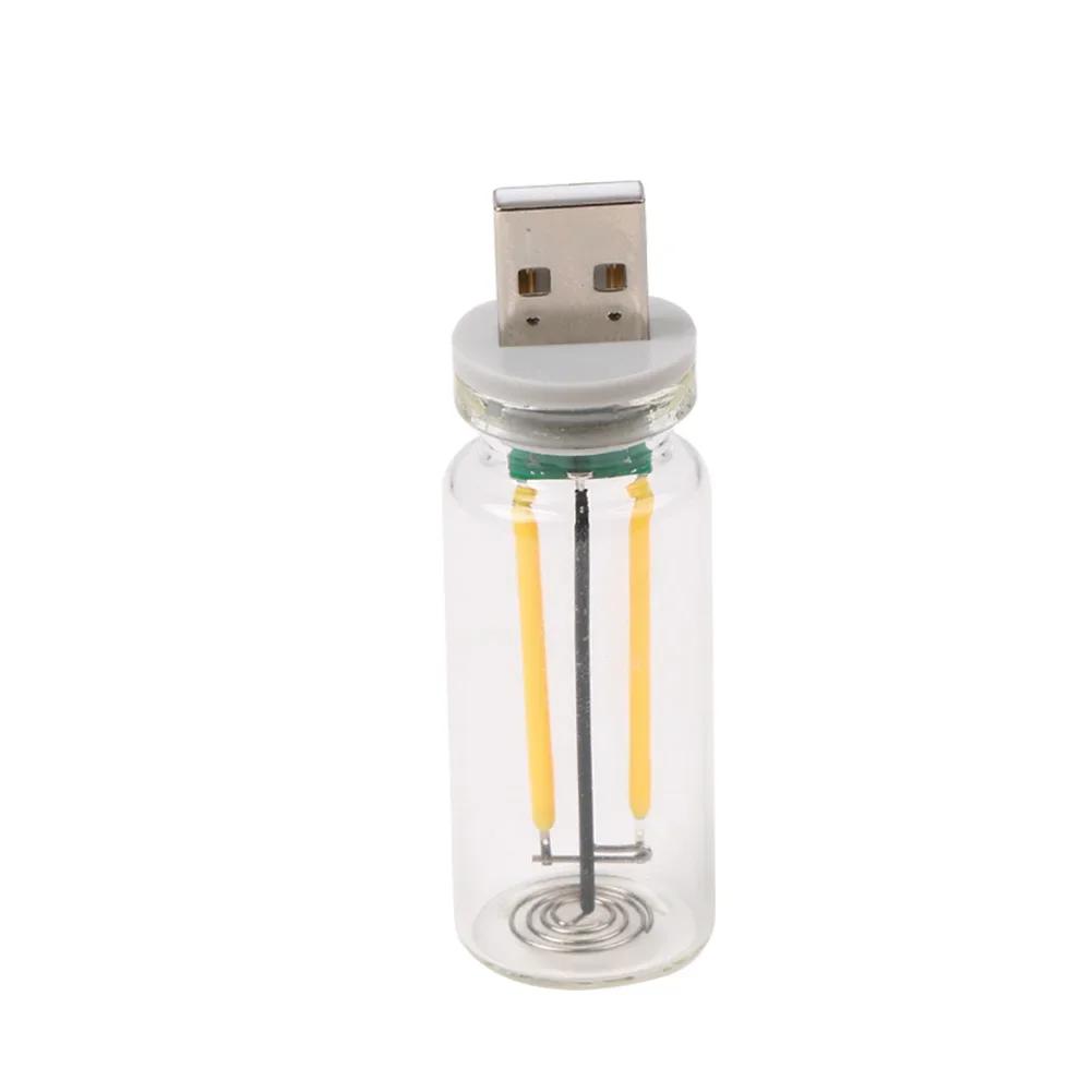 Автомобильная USB-ночник с сенсорным диммированием, атмосферой, светодиодная лампа с нитью накала для вечеринок, автомобиля