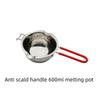 Stainless Steel Candle Wax Melting Boiler Pot with Heat Resistant Handle for Melting Chocolate Candy and Candle Making Supplies