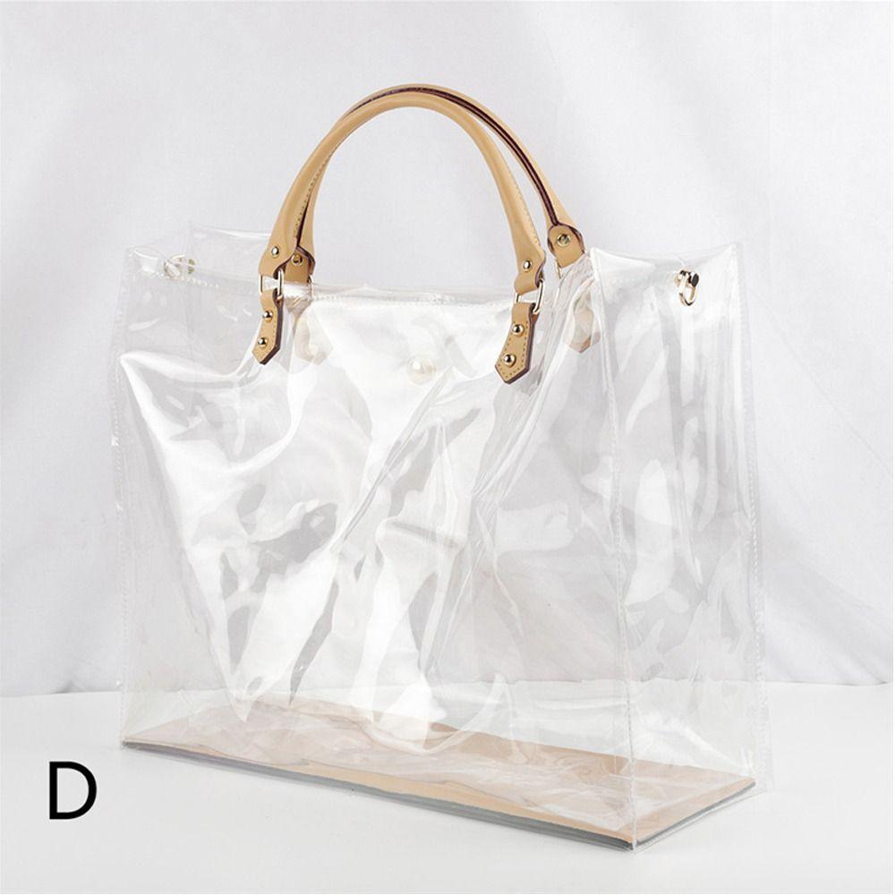 Clear Tote Bag DIY Handmade PVC Handbag Making Kit Large Capacity Gift Bag Woman